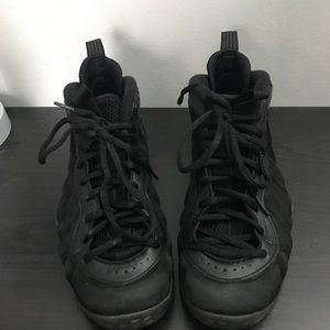 NIKE AIR FOAMPOSITE PRO ' BLACK SUEDE ' Size9-Nike